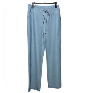 Women's Casual Blue Wide Leg Yoga Pants